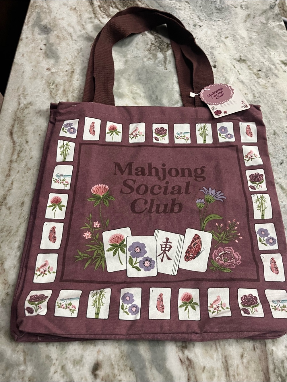 New with tags Mahjong Social Club tote